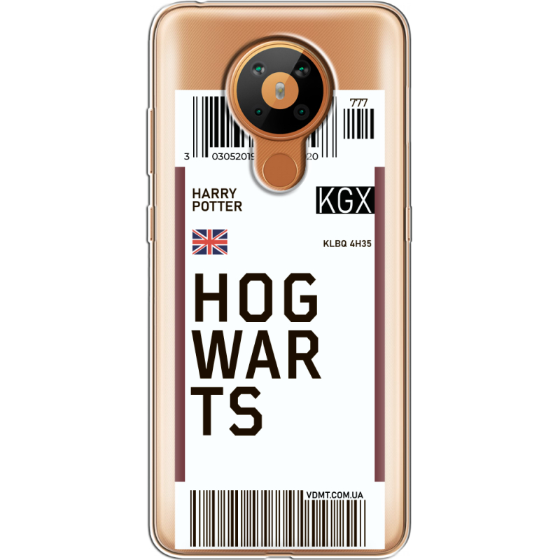 Прозрачный чехол BoxFace Nokia 5.3 Ticket Hogwarts