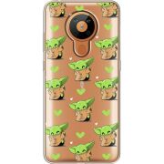 Прозрачный чехол BoxFace Nokia 5.3 Pattern Baby Yoda