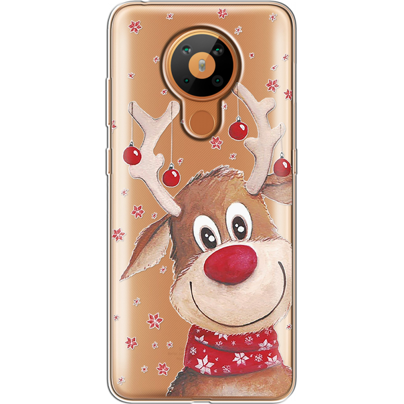 Прозрачный чехол BoxFace Nokia 5.3 Winter Deer