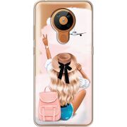 Прозрачный чехол BoxFace Nokia 5.3 Travel Girl