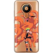 Прозрачный чехол BoxFace Nokia 5.3 Naruto and Kurama