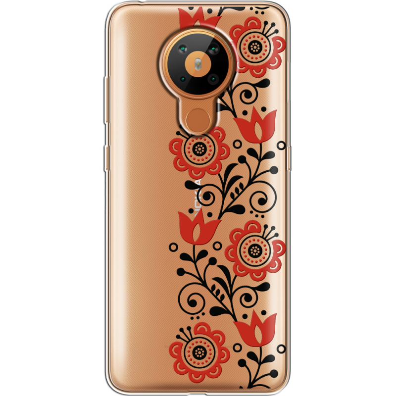 Прозрачный чехол BoxFace Nokia 5.3 Ethno Ornament