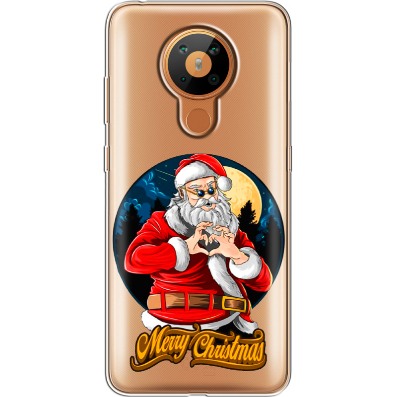 Прозрачный чехол BoxFace Nokia 5.3 Cool Santa