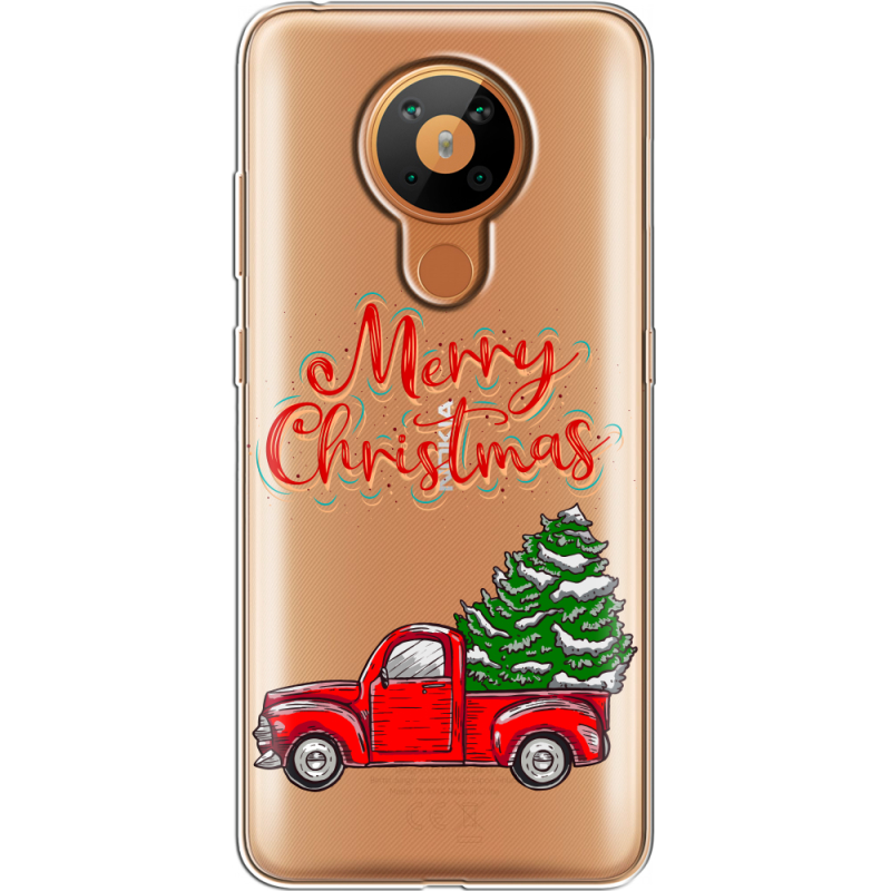 Прозрачный чехол BoxFace Nokia 5.3 Holiday Car