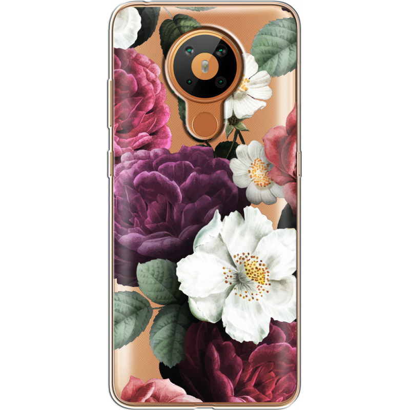 Прозрачный чехол BoxFace Nokia 5.3 Floral Dark Dreams