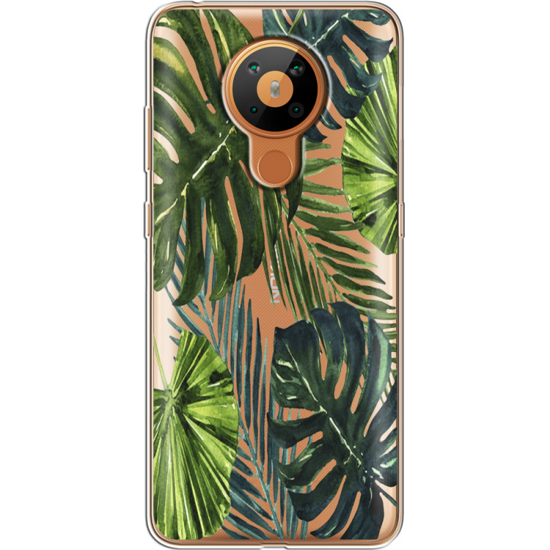 Прозрачный чехол BoxFace Nokia 5.3 Palm Tree