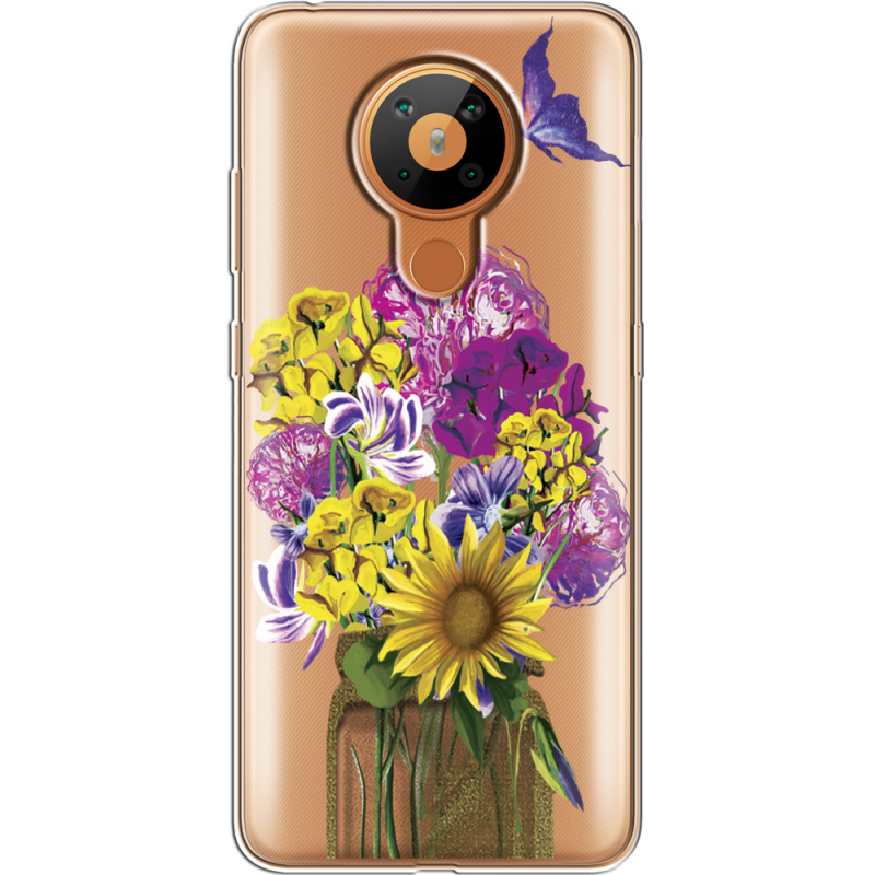 Прозрачный чехол BoxFace Nokia 5.3 My Bouquet