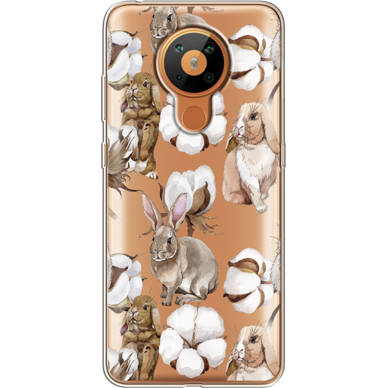 Прозрачный чехол BoxFace Nokia 5.3 Cotton and Rabbits