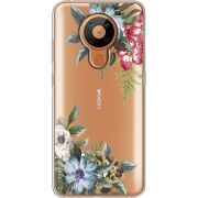 Прозрачный чехол BoxFace Nokia 5.3 Floral