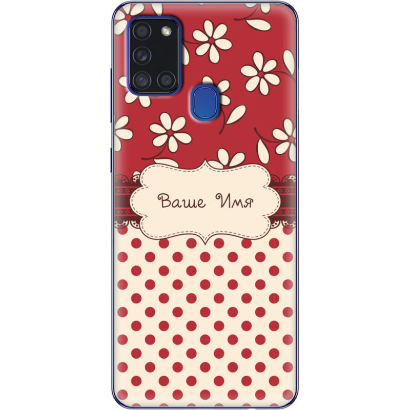 Чехол BoxFace Samsung Galaxy A21s (A217) Именной Polka Dots