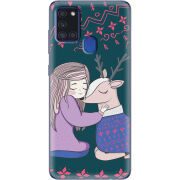 Чехол BoxFace Samsung Galaxy A21s (A217) Girl and deer