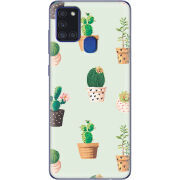 Чехол BoxFace Samsung Galaxy A21s (A217) L-green Cacti