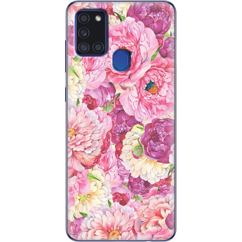 Чехол BoxFace Samsung Galaxy A21s (A217) Pink Peonies