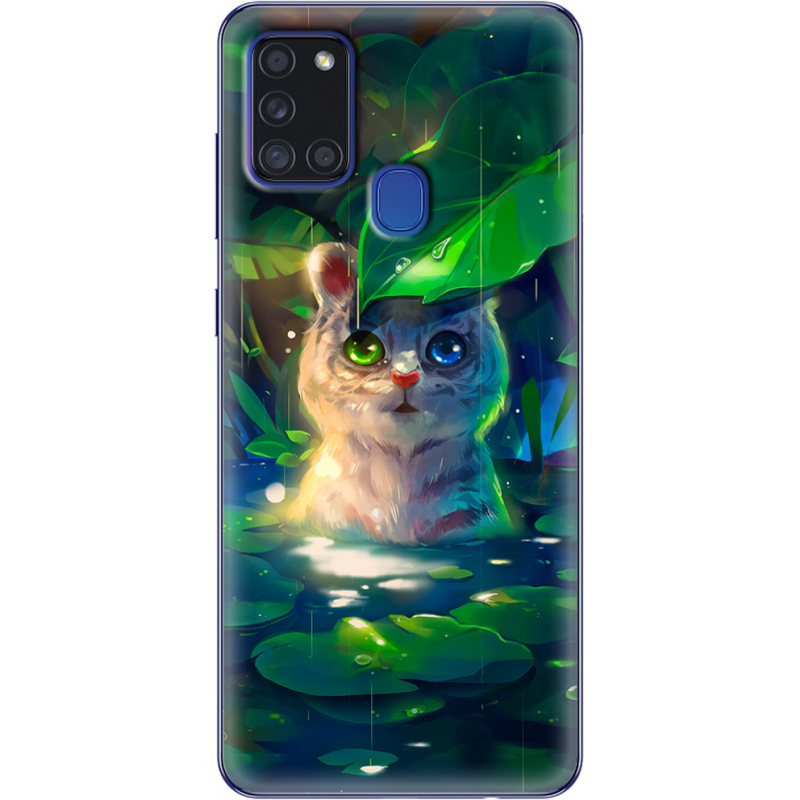 Чехол BoxFace Samsung Galaxy A21s (A217) White Tiger Cub