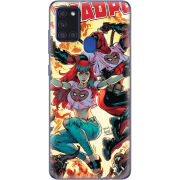 Чехол BoxFace Samsung Galaxy A21s (A217) Deadpool and Mary Jane