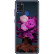 Чехол BoxFace Samsung Galaxy A21s (A217) Exquisite Purple Flowers