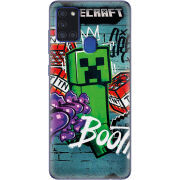 Чехол BoxFace Samsung Galaxy A21s (A217) Minecraft Graffiti