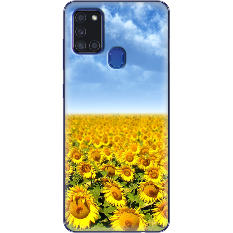 Чехол BoxFace Samsung Galaxy A21s (A217) Подсолнухи