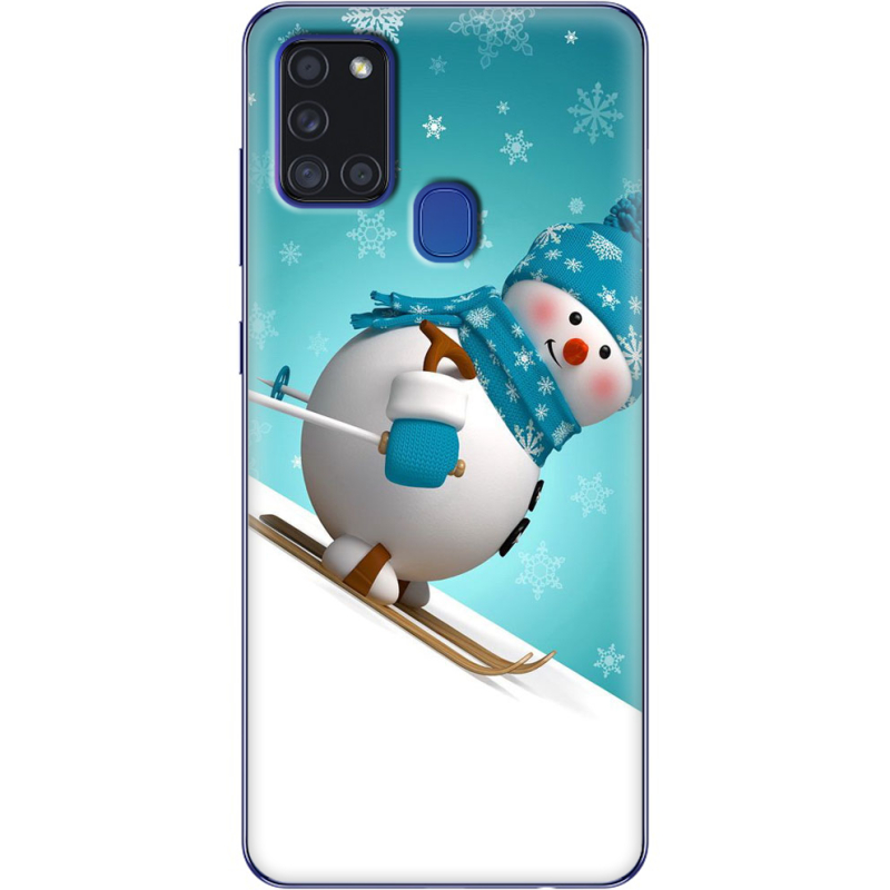 Чехол BoxFace Samsung Galaxy A21s (A217) Skier Snowman