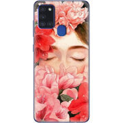 Чехол BoxFace Samsung Galaxy A21s (A217) Girl in Flowers