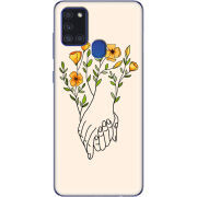 Чехол BoxFace Samsung Galaxy A21s (A217) Flower Hands