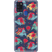 Чехол BoxFace Samsung Galaxy A21s (A217) Flying Elephants