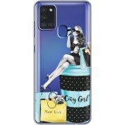 Прозрачный чехол BoxFace Samsung Galaxy A21s (A217) City Girl