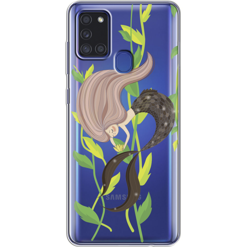 Прозрачный чехол BoxFace Samsung Galaxy A21s (A217) Cute Mermaid