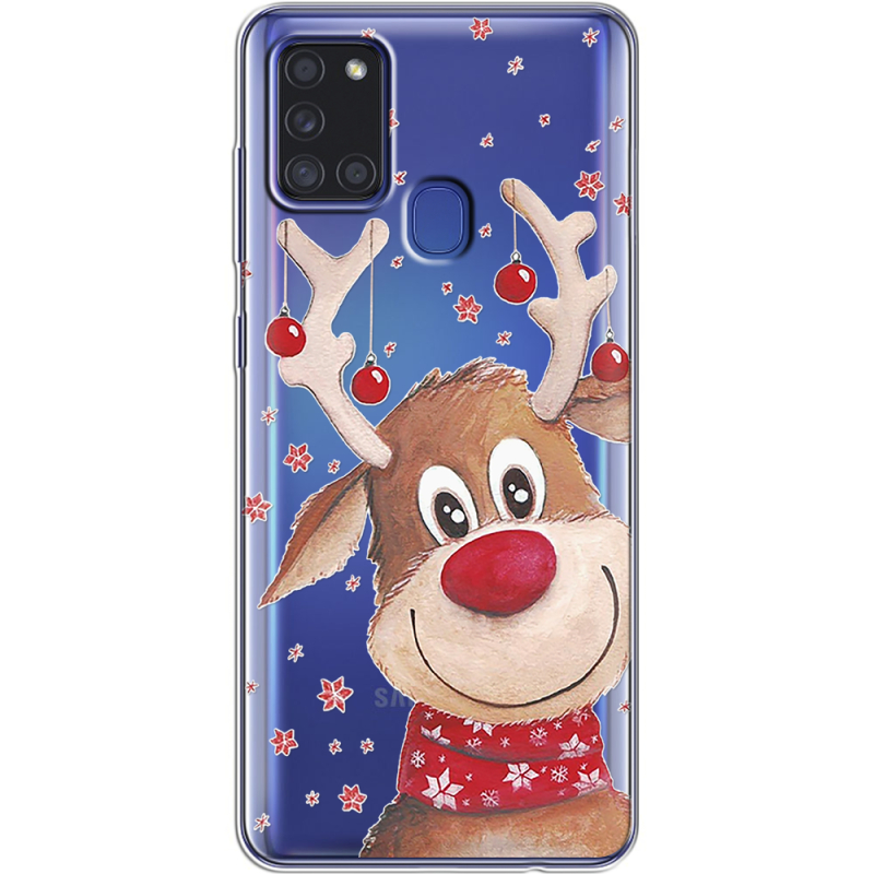 Прозрачный чехол BoxFace Samsung Galaxy A21s (A217) Winter Deer
