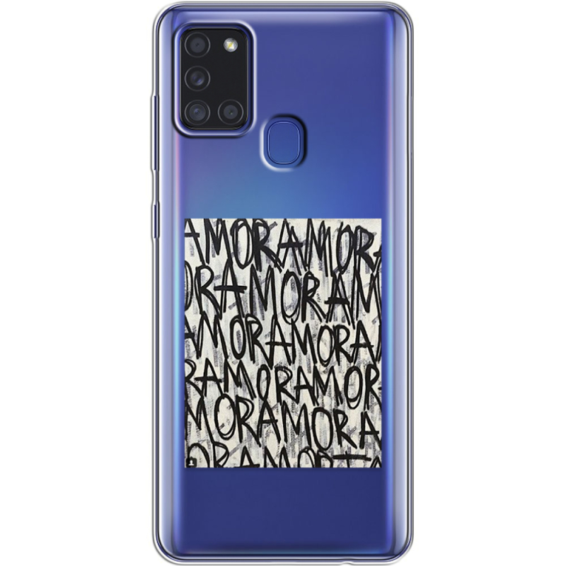 Прозрачный чехол BoxFace Samsung Galaxy A21s (A217) Amor Amor