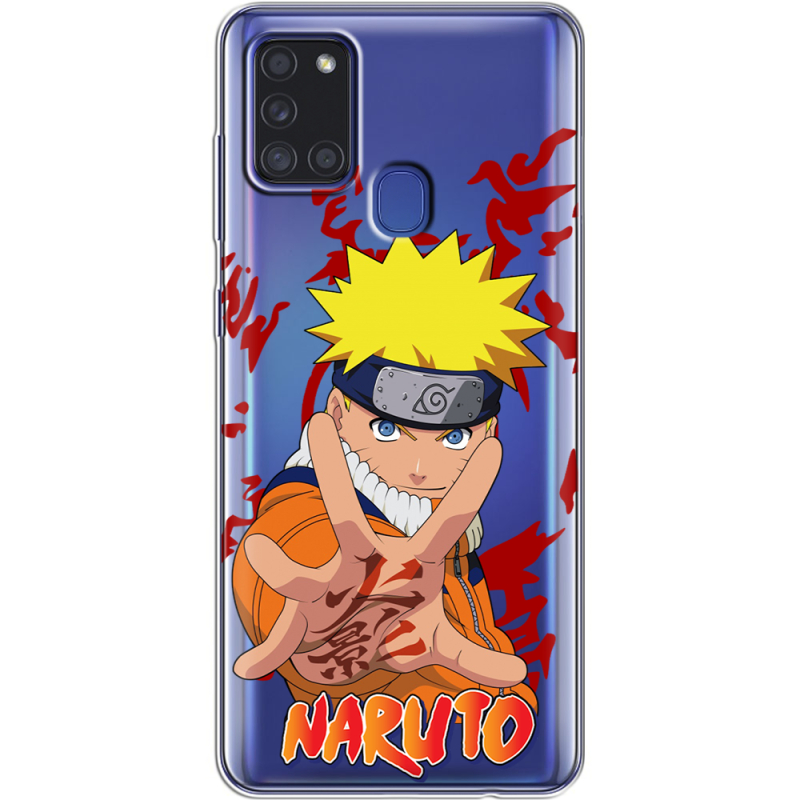 Прозрачный чехол BoxFace Samsung Galaxy A21s (A217) Naruto