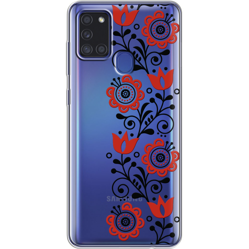 Прозрачный чехол BoxFace Samsung Galaxy A21s (A217) Ethno Ornament