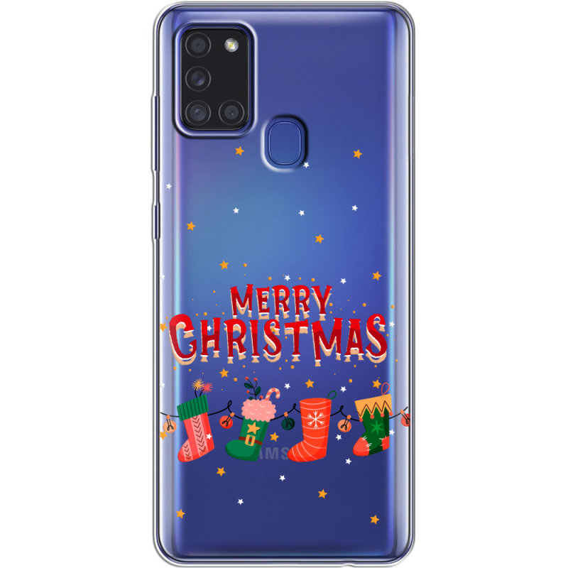 Прозрачный чехол BoxFace Samsung Galaxy A21s (A217) Merry Christmas