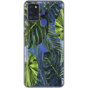 Прозрачный чехол BoxFace Samsung Galaxy A21s (A217) Palm Tree