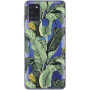 Прозрачный чехол BoxFace Samsung Galaxy A21s (A217) Banana Leaves