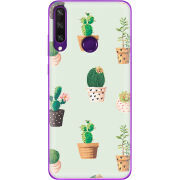 Чехол BoxFace Huawei Y6p L-green Cacti