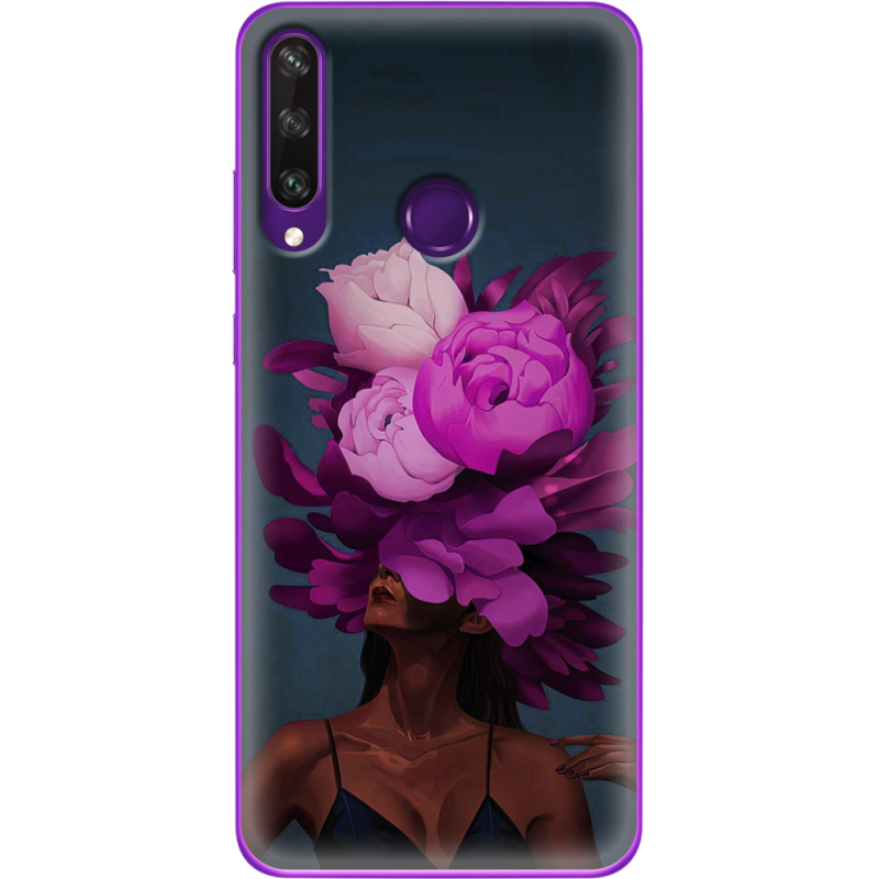 Чехол BoxFace Huawei Y6p Exquisite Purple Flowers