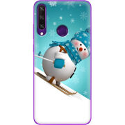 Чехол BoxFace Huawei Y6p Skier Snowman