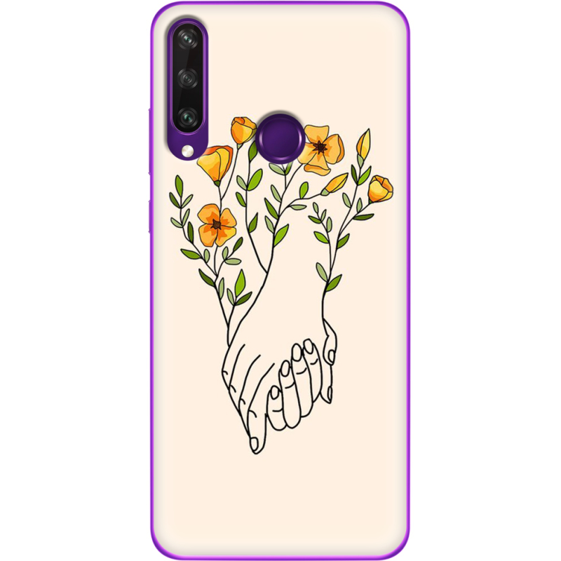 Чехол BoxFace Huawei Y6p Flower Hands