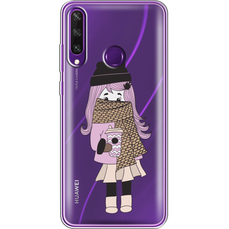 Прозрачный чехол BoxFace Huawei Y6p Winter Morning Girl