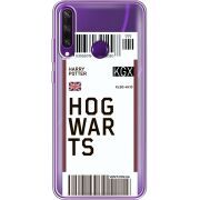 Прозрачный чехол BoxFace Huawei Y6p Ticket Hogwarts
