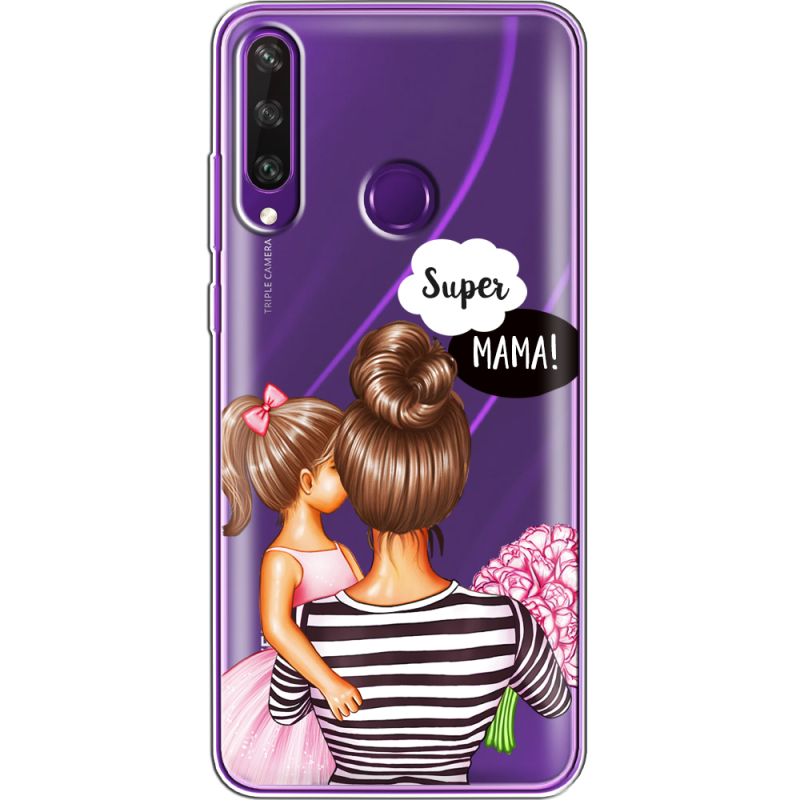 Прозрачный чехол BoxFace Huawei Y6p Super Mama and Daughter