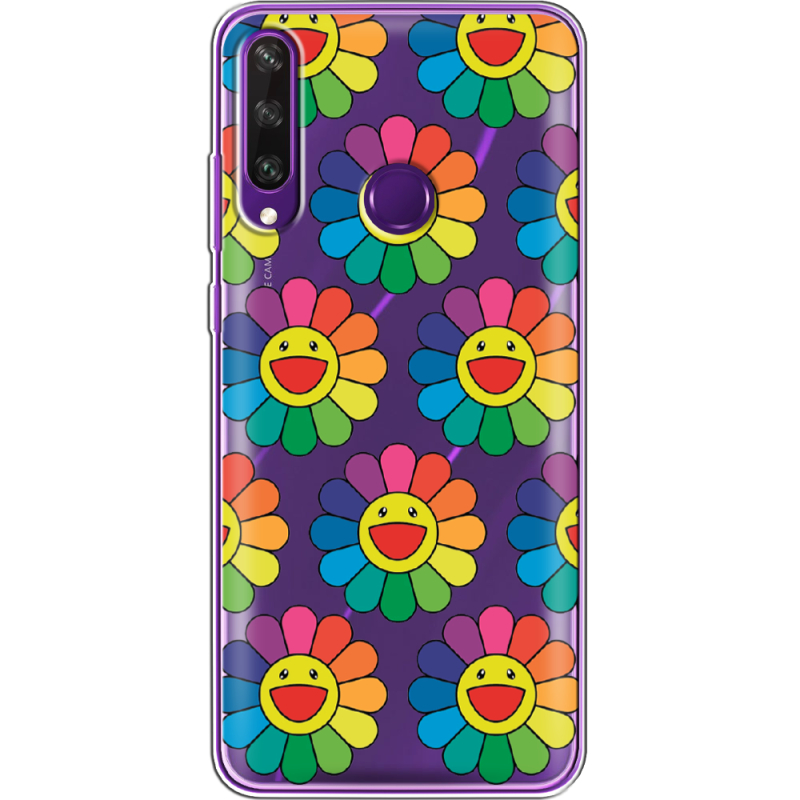 Прозрачный чехол BoxFace Huawei Y6p Hippie Flowers