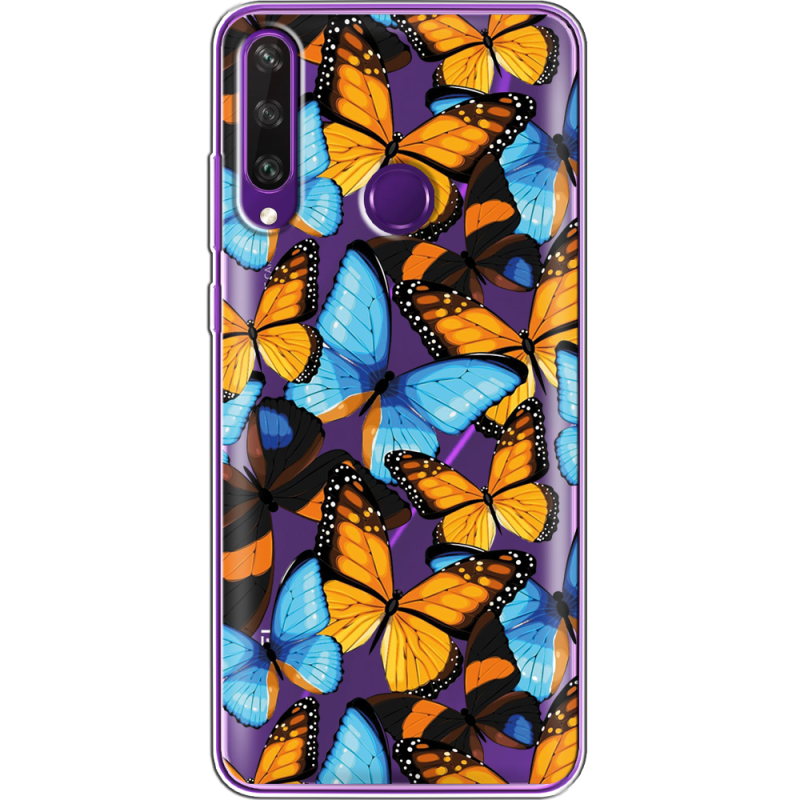 Прозрачный чехол BoxFace Huawei Y6p Butterfly Morpho