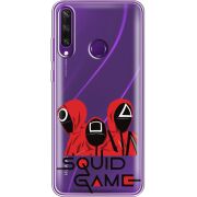 Прозрачный чехол BoxFace Huawei Y6p siquid game люди в красном