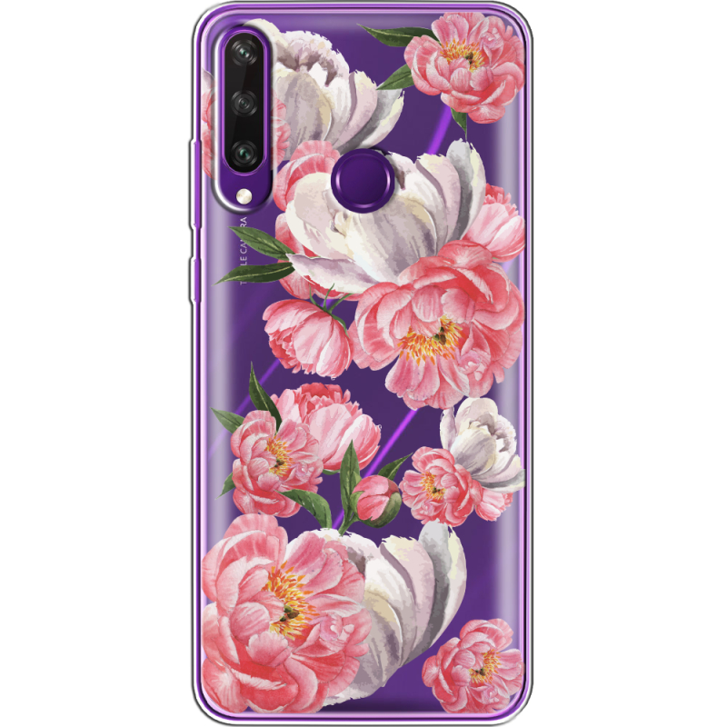 Прозрачный чехол BoxFace Huawei Y6p Peony Watercolor Style