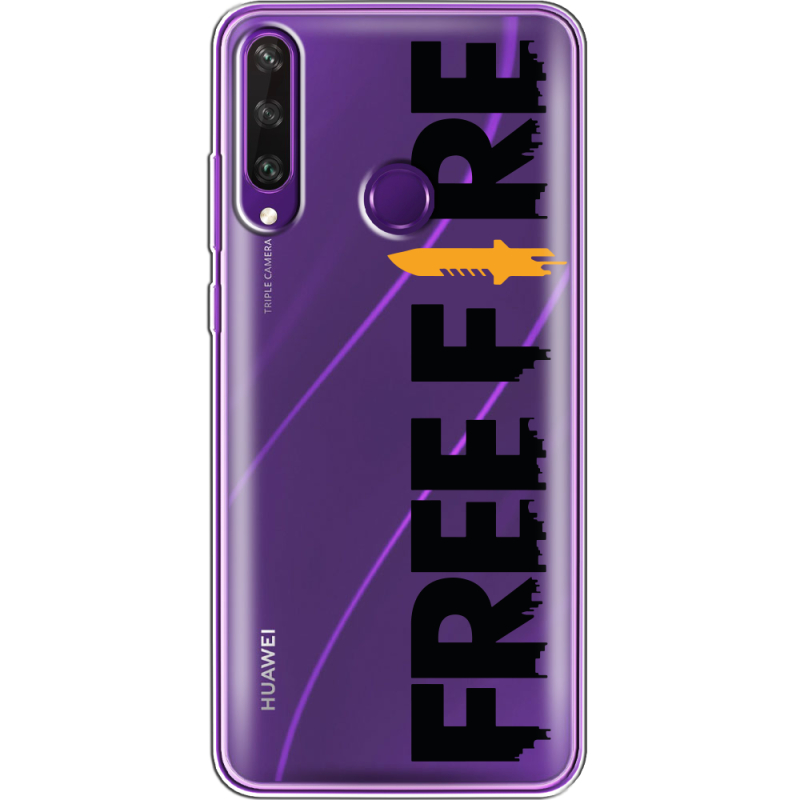 Прозрачный чехол BoxFace Huawei Y6p Free Fire Black Logo
