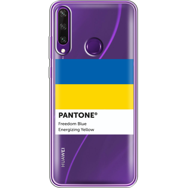 Прозрачный чехол BoxFace Huawei Y6p Pantone вільний синій