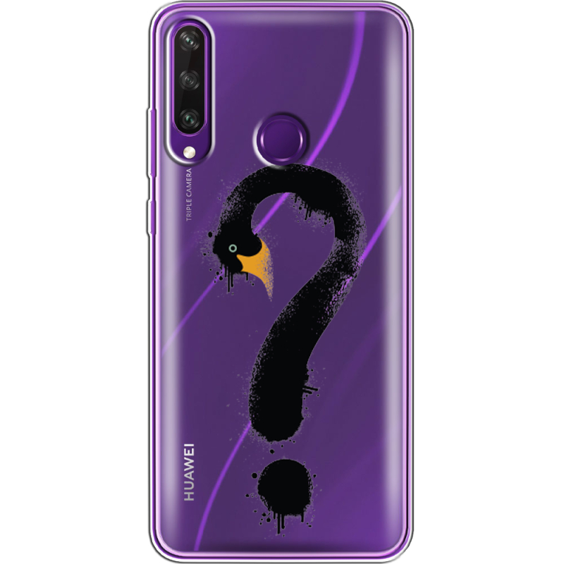 Прозрачный чехол BoxFace Huawei Y6p Swan question