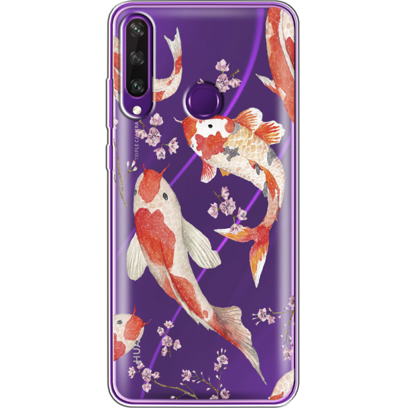 Прозрачный чехол BoxFace Huawei Y6p Japanese Koi Fish